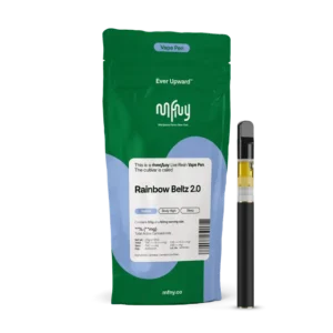 Rainbow beltz strain MFNY live resin disposable vape indica