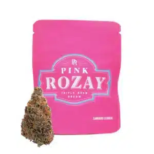pink rozay strain thca hybrid flower 1g icy buds lavender orange King of Budz