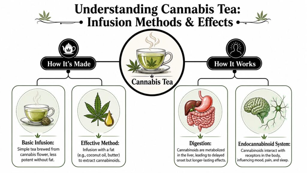 how to make cannabis tea